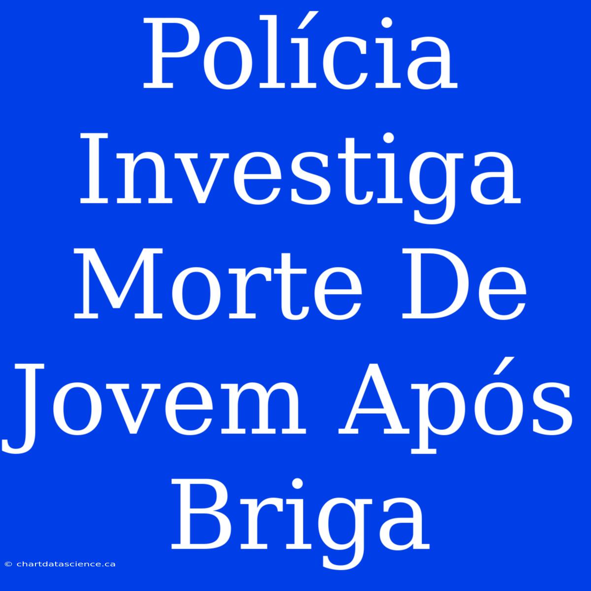 Polícia Investiga Morte De Jovem Após Briga