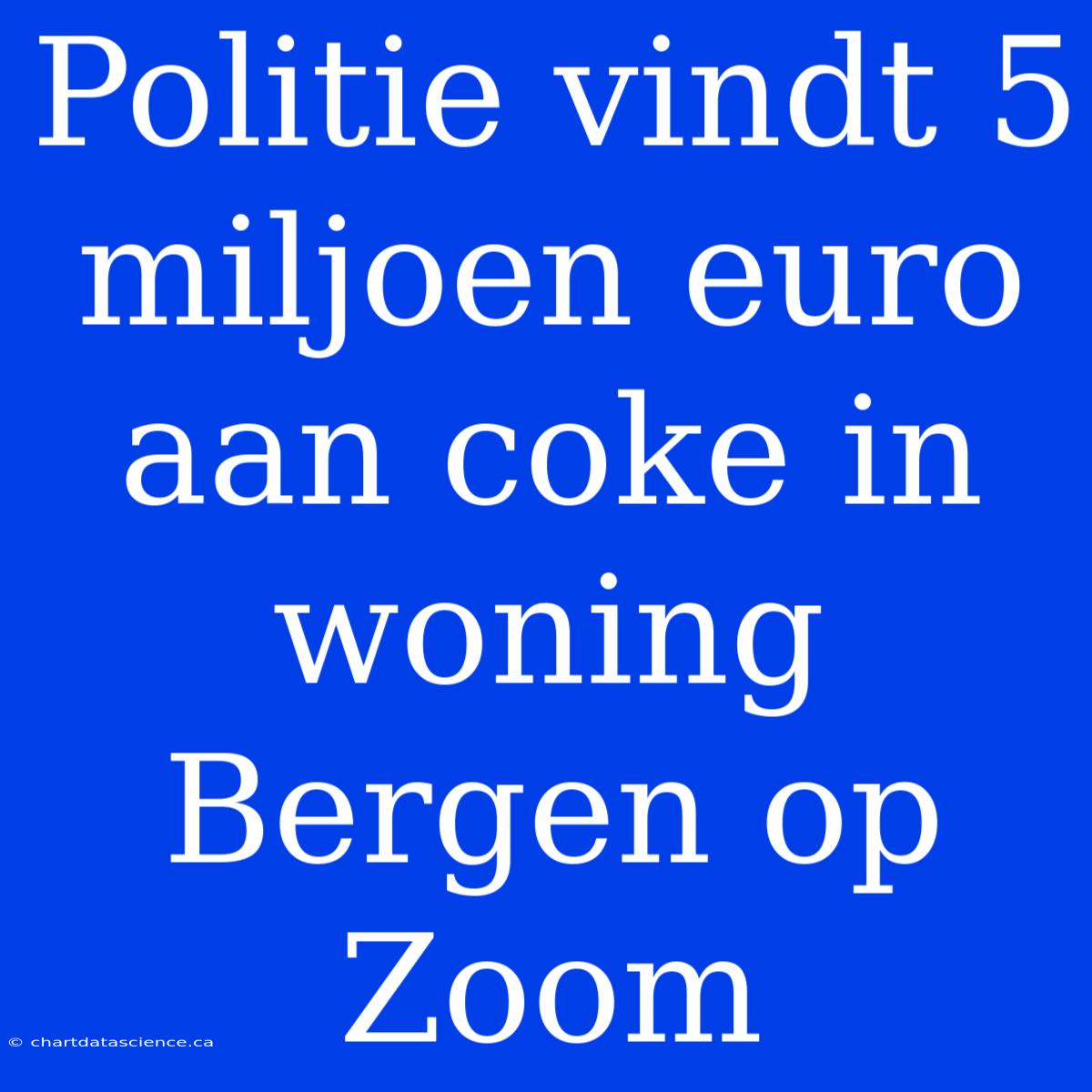 Politie Vindt 5 Miljoen Euro Aan Coke In Woning Bergen Op Zoom