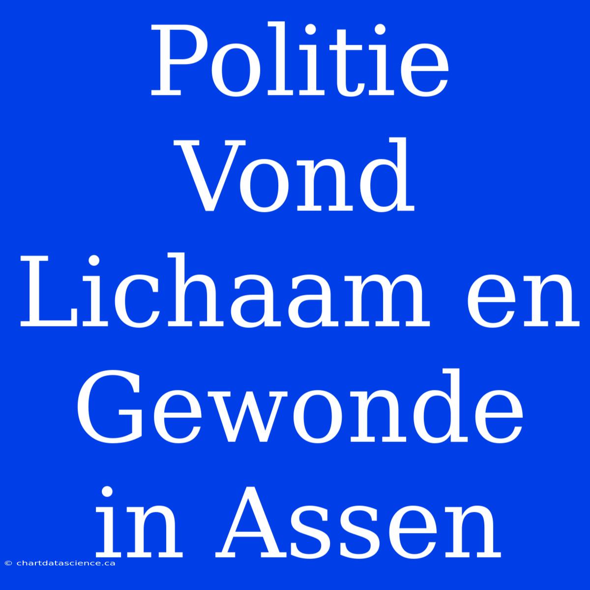 Politie Vond Lichaam En Gewonde In Assen