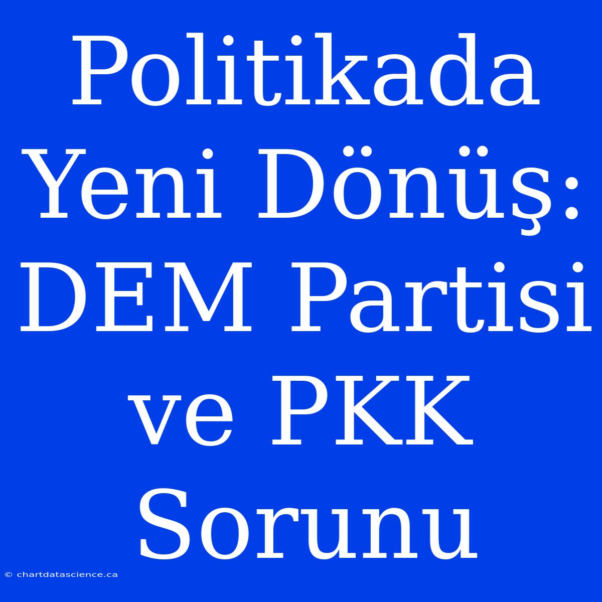 Politikada Yeni Dönüş: DEM Partisi Ve PKK Sorunu