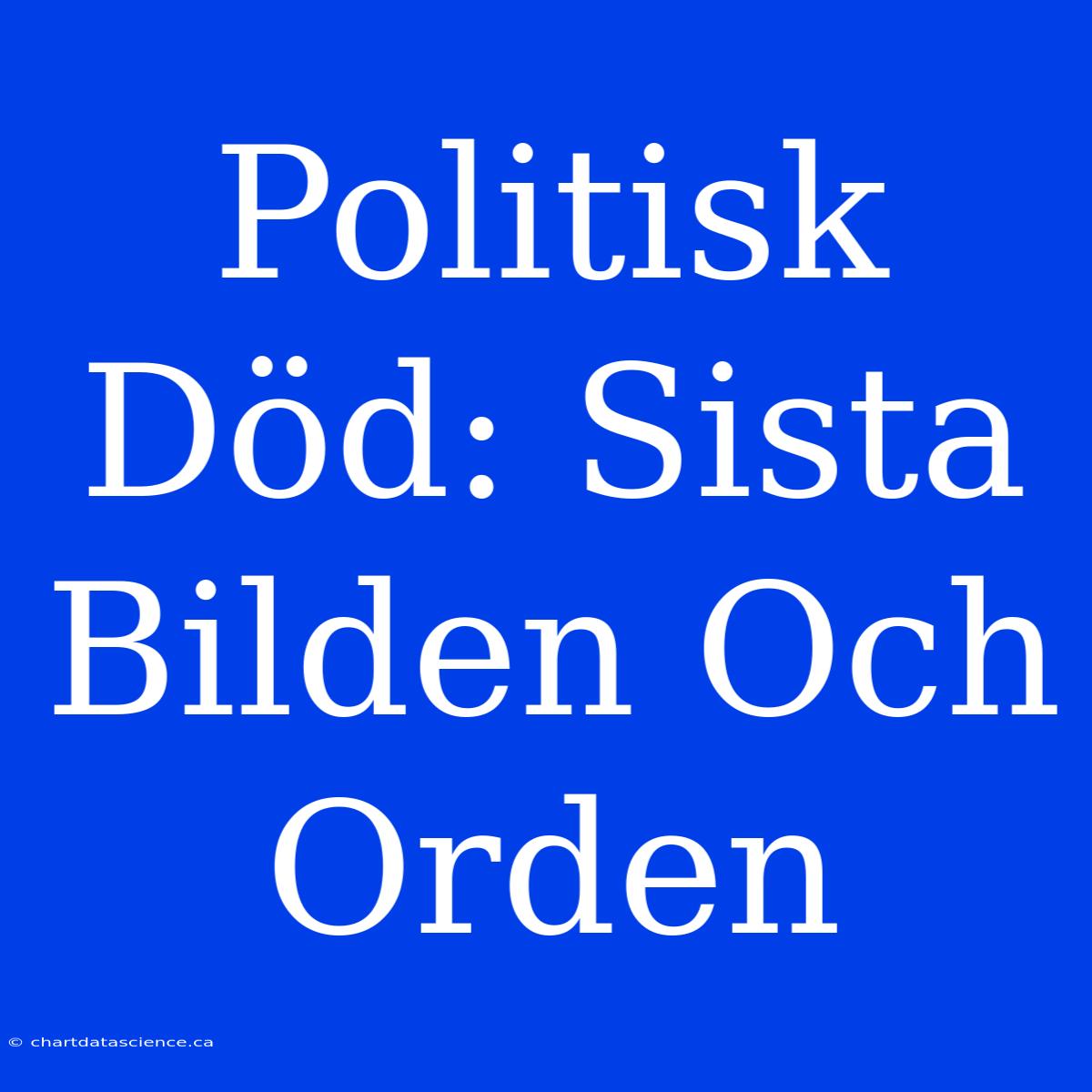 Politisk Död: Sista Bilden Och Orden