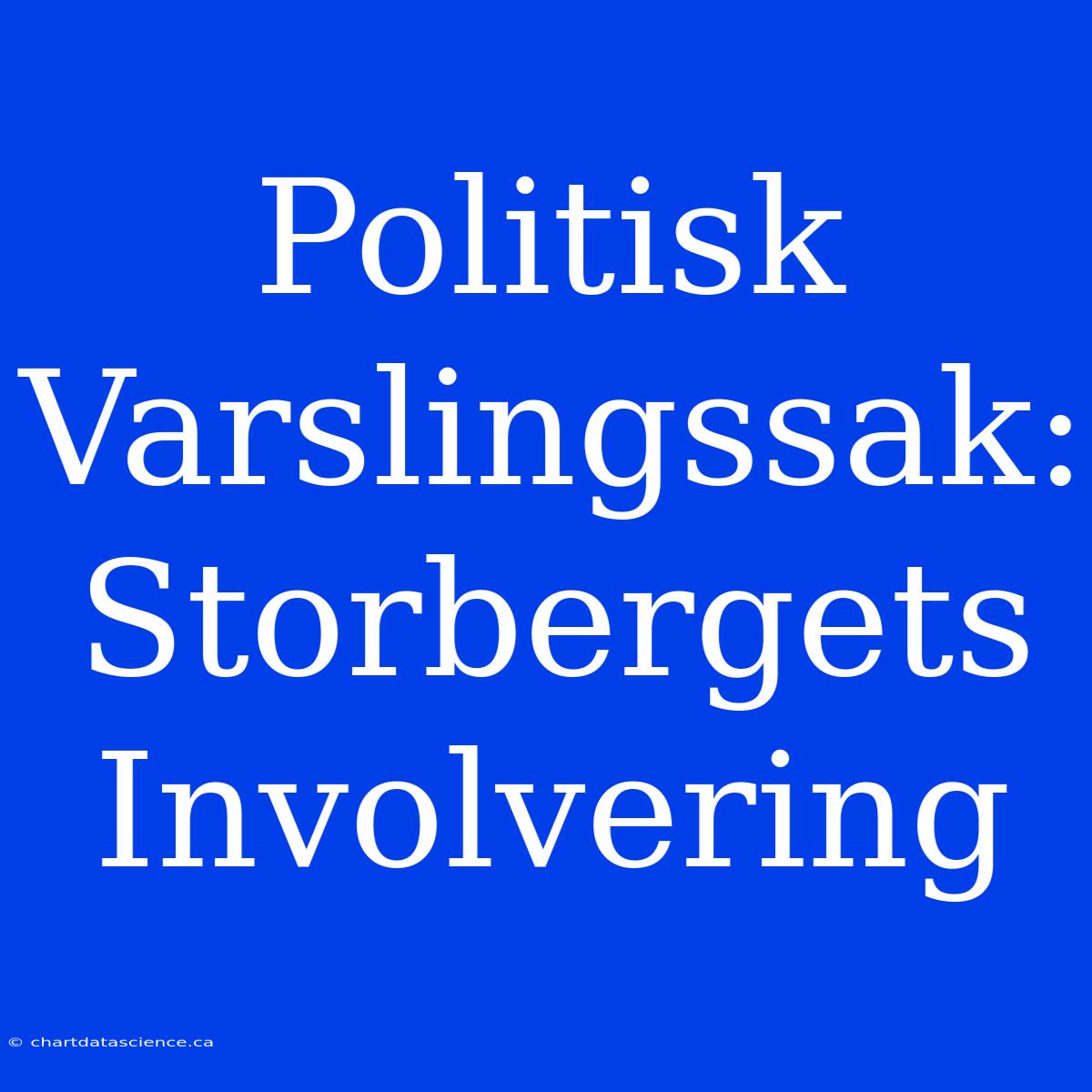 Politisk Varslingssak: Storbergets Involvering