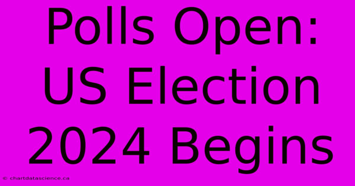 Polls Open: US Election 2024 Begins