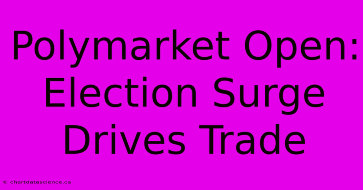 Polymarket Open: Election Surge Drives Trade