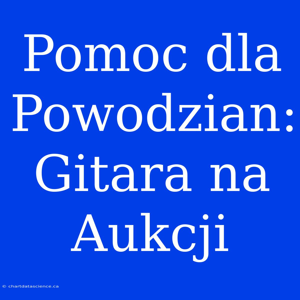 Pomoc Dla Powodzian: Gitara Na Aukcji