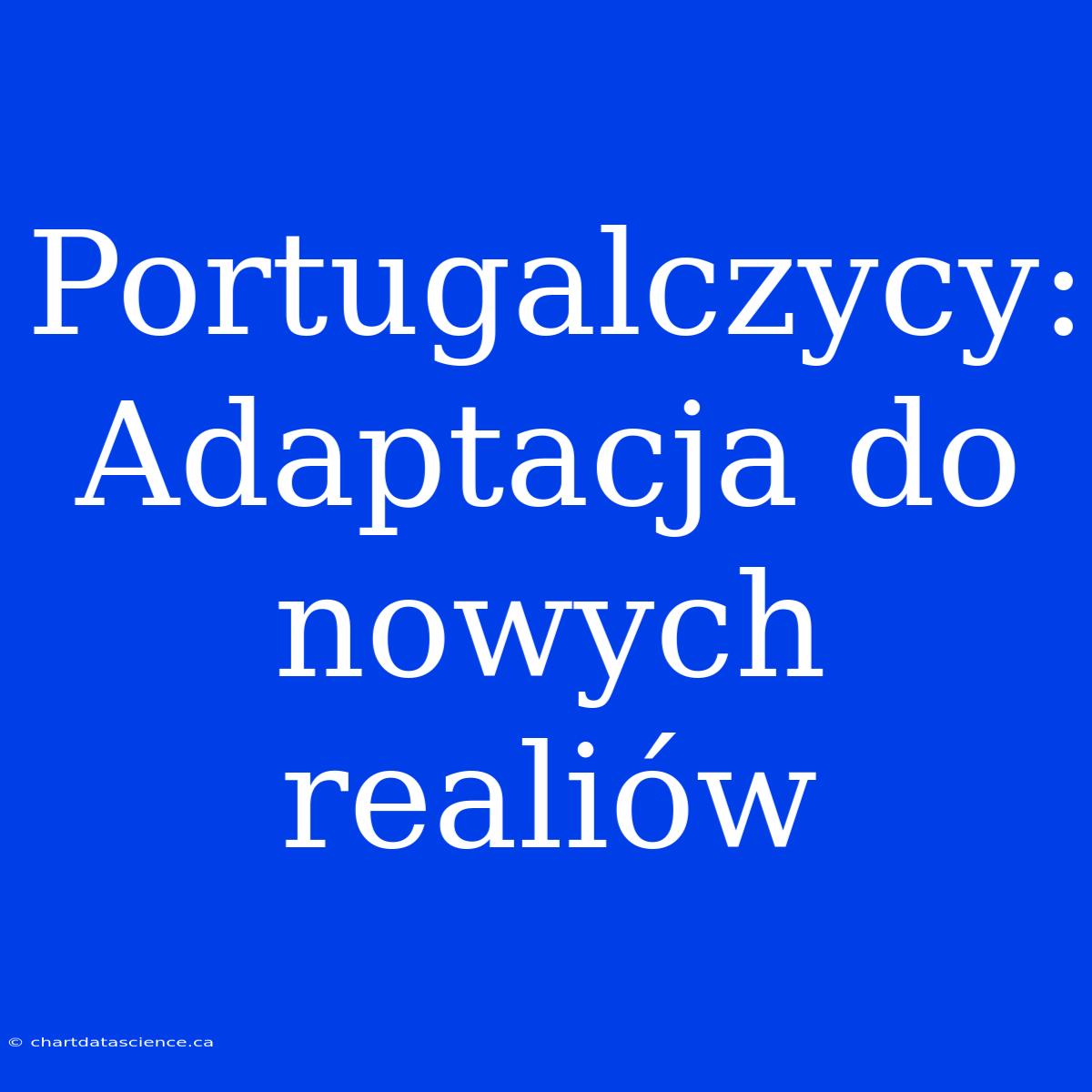 Portugalczycy: Adaptacja Do Nowych Realiów