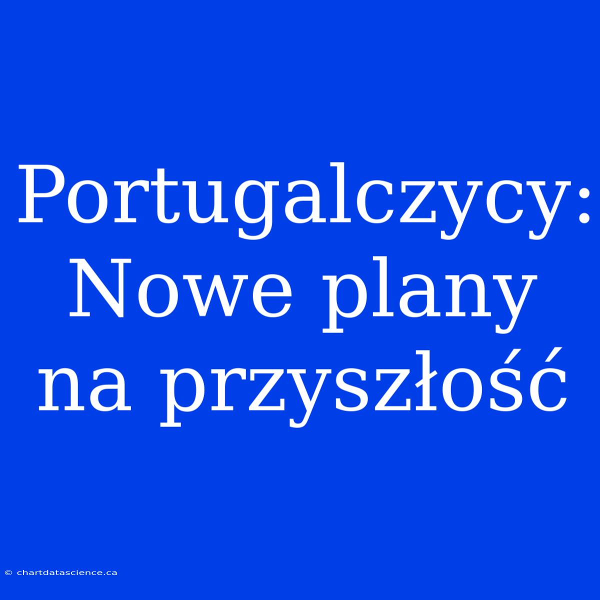 Portugalczycy: Nowe Plany Na Przyszłość