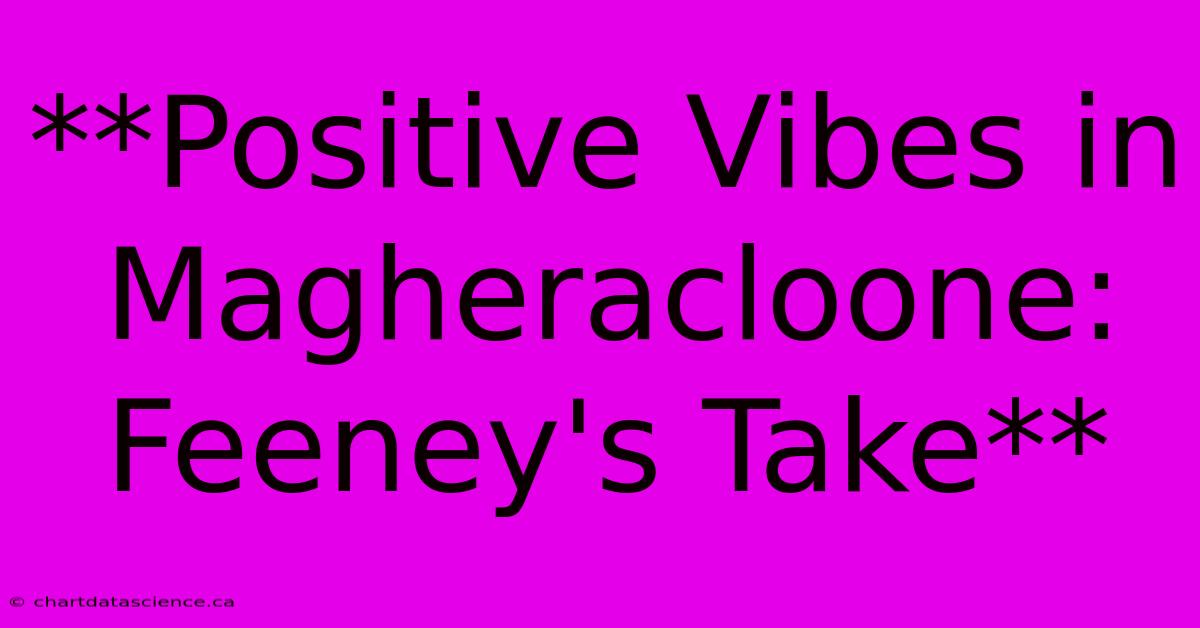 **Positive Vibes In Magheracloone: Feeney's Take**