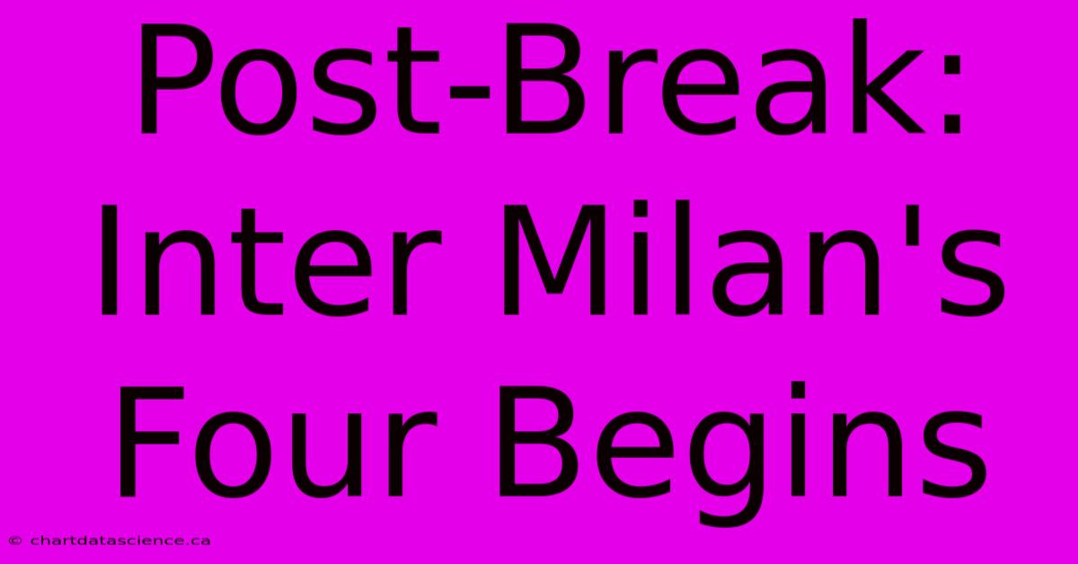 Post-Break: Inter Milan's Four Begins