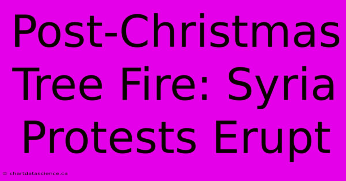 Post-Christmas Tree Fire: Syria Protests Erupt