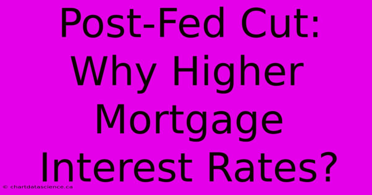 Post-Fed Cut: Why Higher Mortgage Interest Rates?