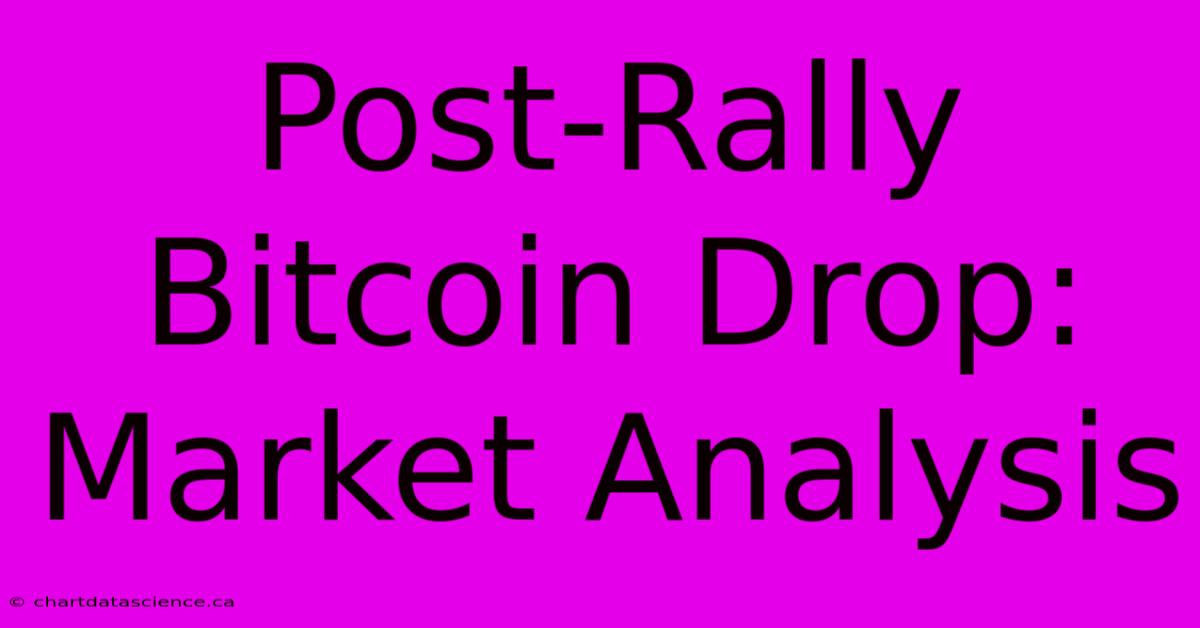 Post-Rally Bitcoin Drop: Market Analysis