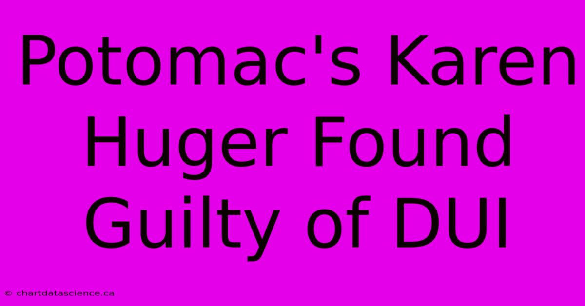 Potomac's Karen Huger Found Guilty Of DUI