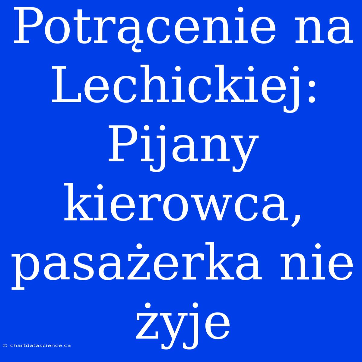 Potrącenie Na Lechickiej: Pijany Kierowca, Pasażerka Nie Żyje