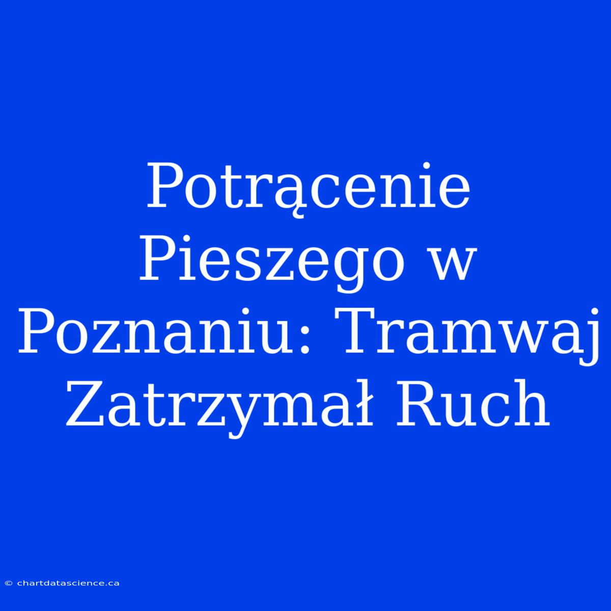 Potrącenie Pieszego W Poznaniu: Tramwaj Zatrzymał Ruch