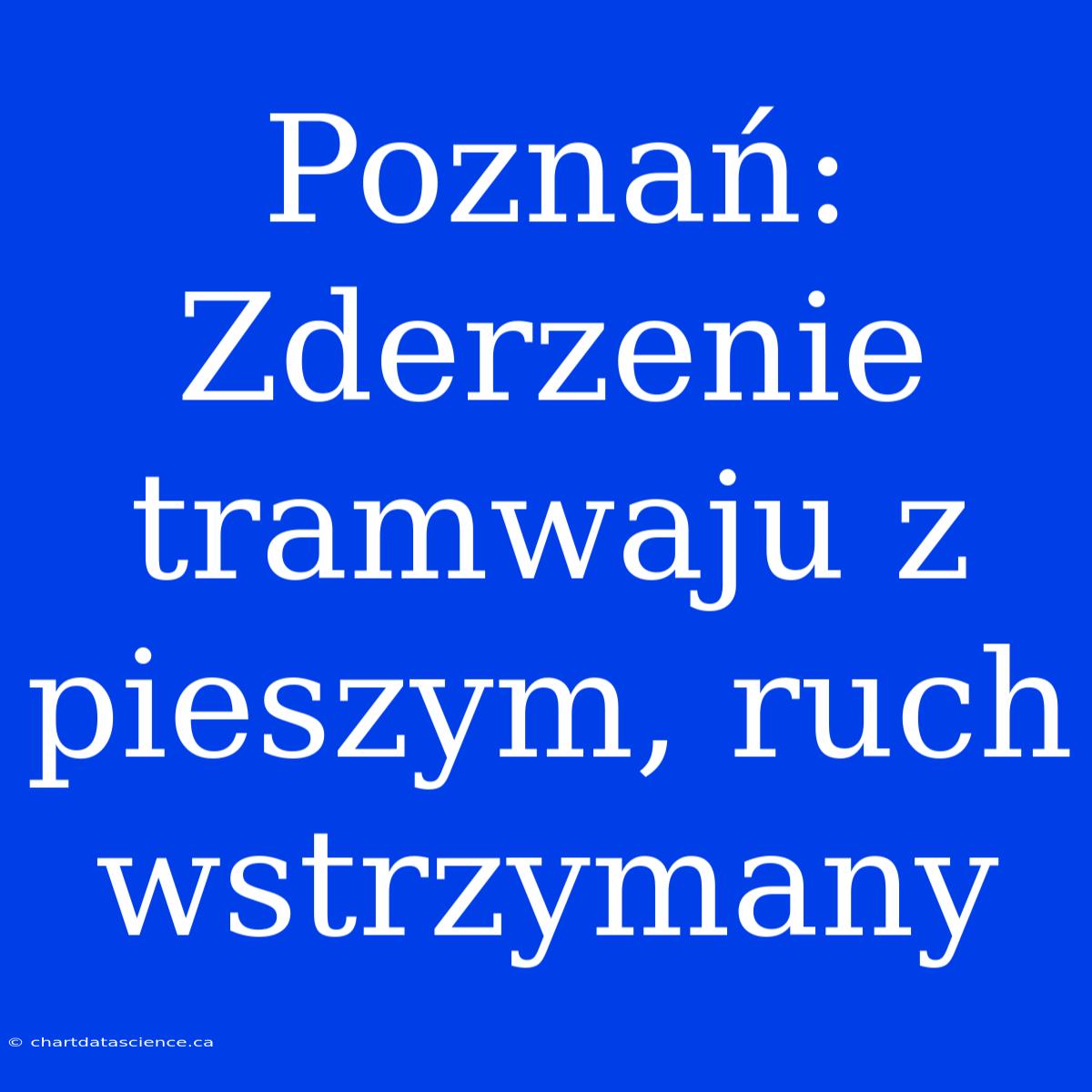 Poznań: Zderzenie Tramwaju Z Pieszym, Ruch Wstrzymany