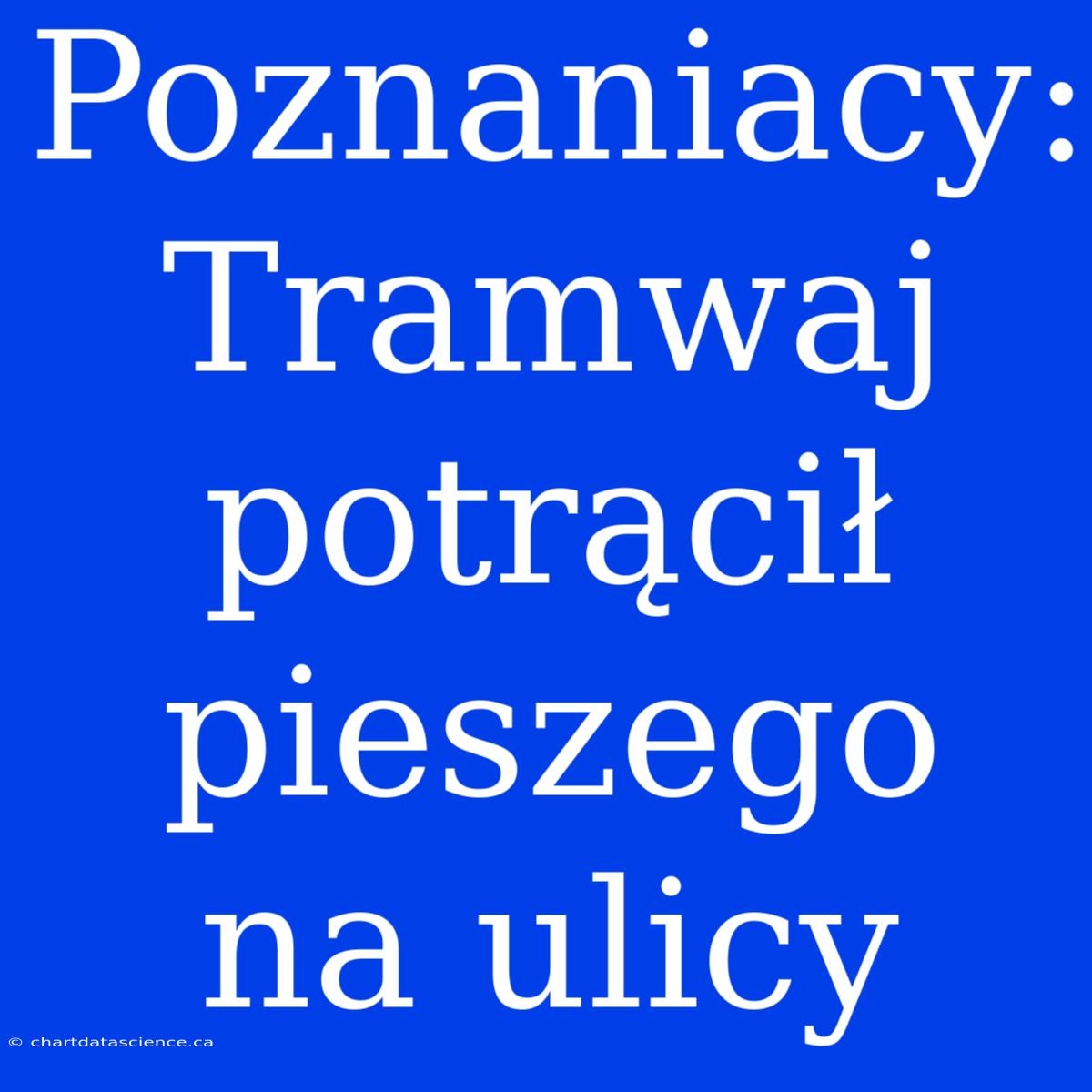 Poznaniacy: Tramwaj Potrącił Pieszego Na Ulicy