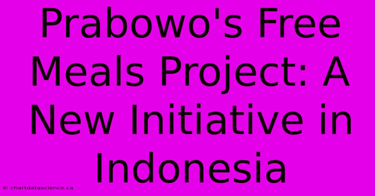 Prabowo's Free Meals Project: A New Initiative In Indonesia