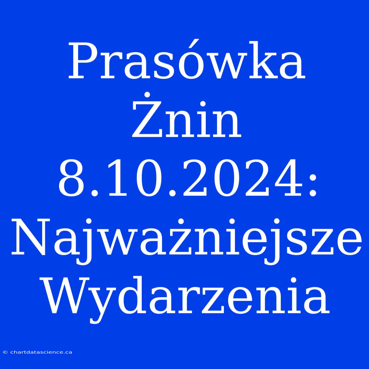 Prasówka Żnin 8.10.2024: Najważniejsze Wydarzenia