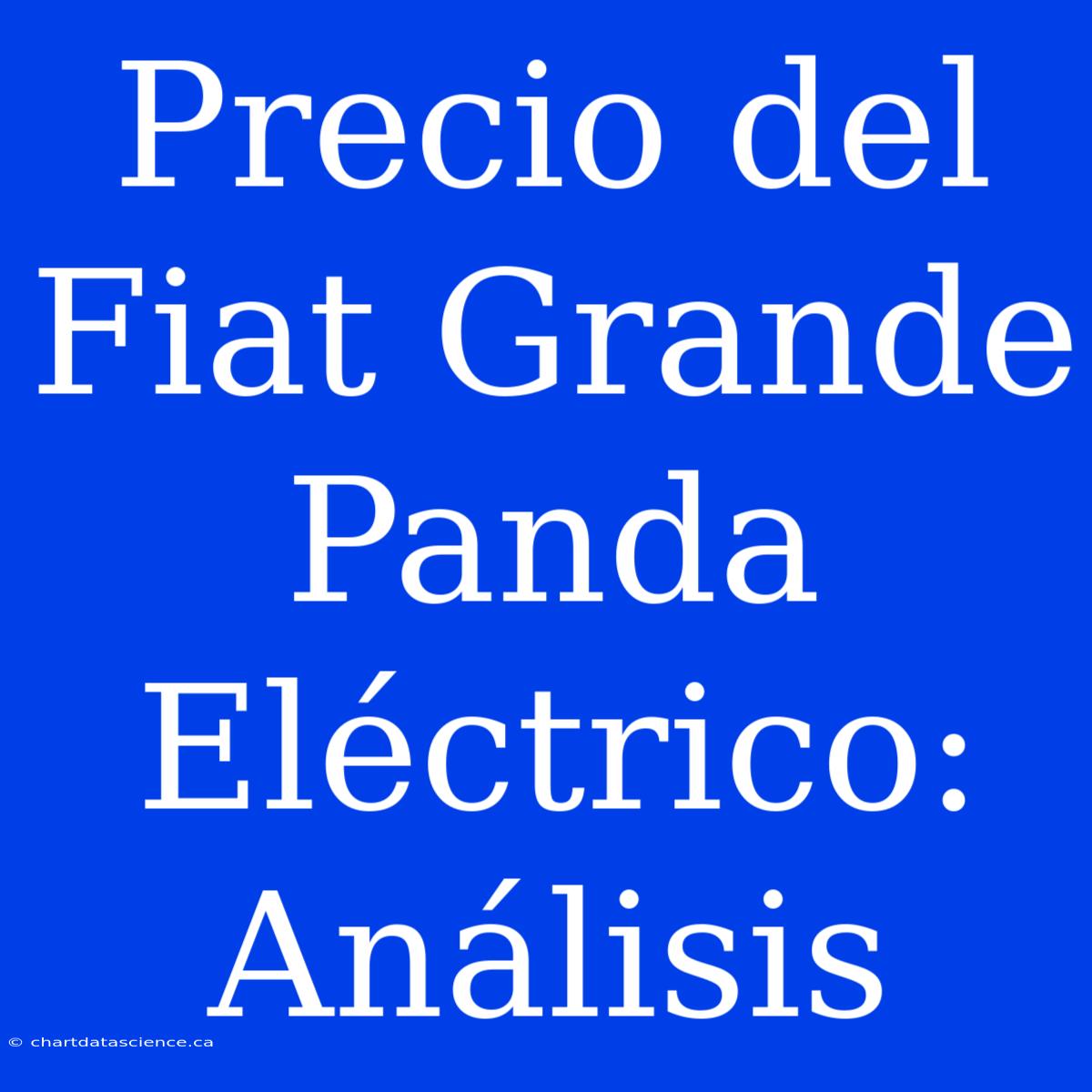 Precio Del Fiat Grande Panda Eléctrico: Análisis