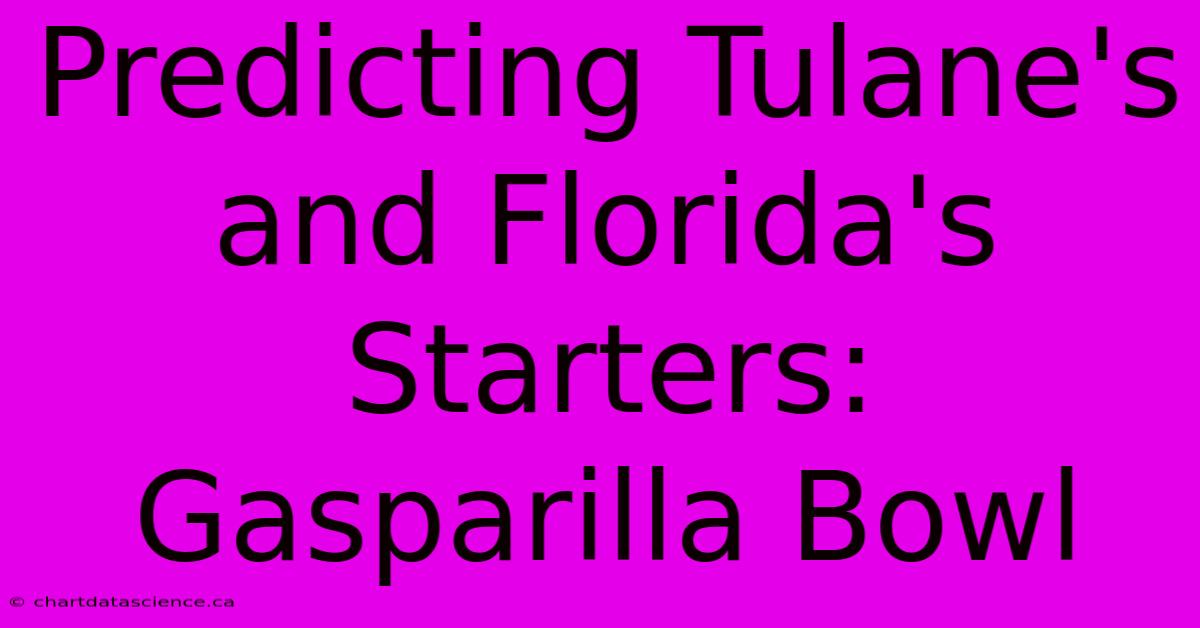 Predicting Tulane's And Florida's Starters: Gasparilla Bowl