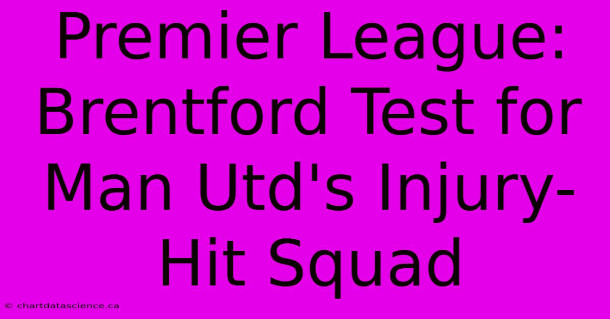 Premier League: Brentford Test For Man Utd's Injury-Hit Squad