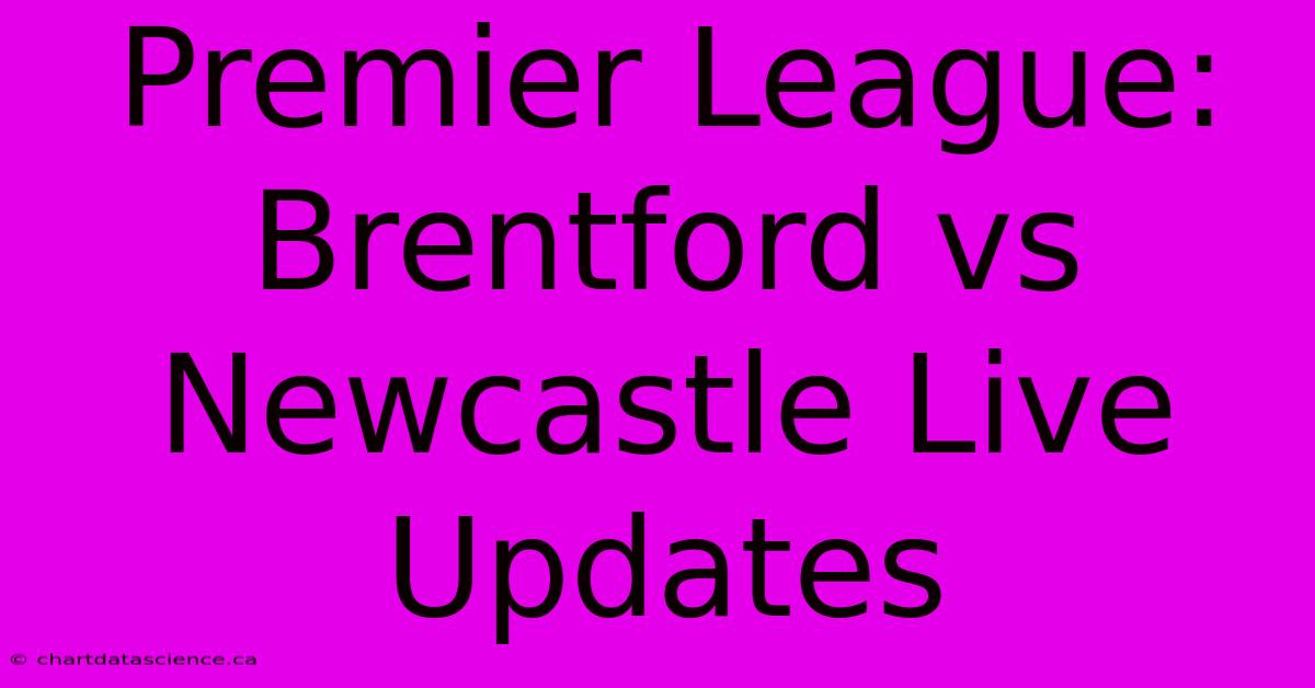 Premier League: Brentford Vs Newcastle Live Updates