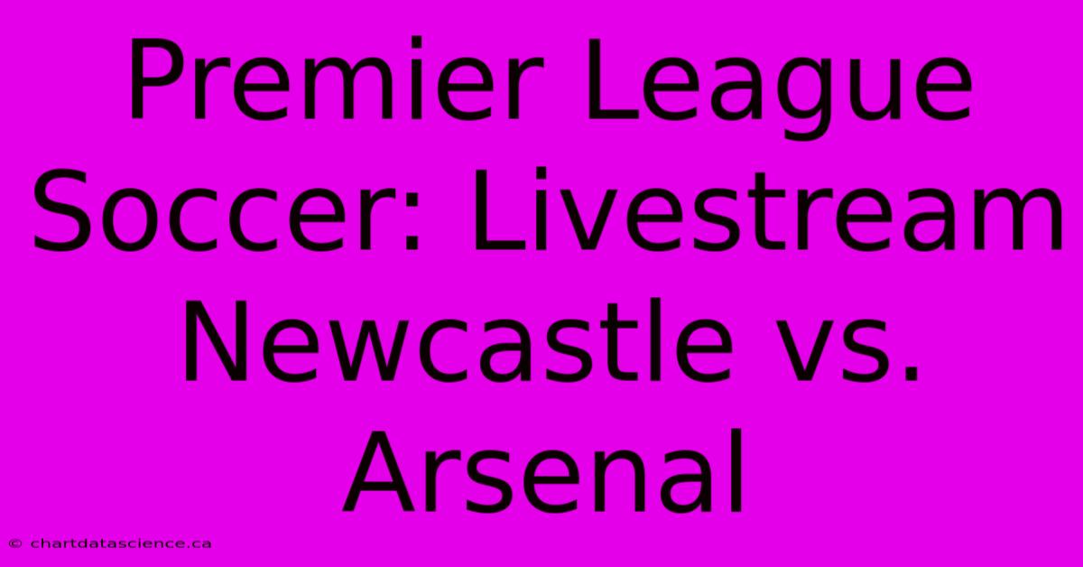 Premier League Soccer: Livestream Newcastle Vs. Arsenal 