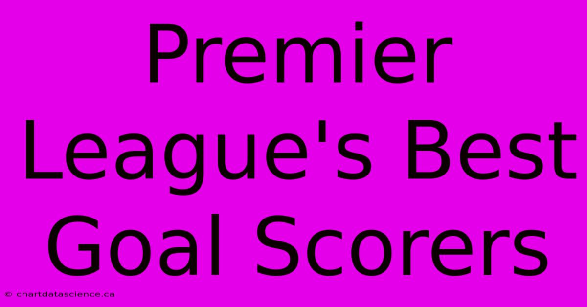 Premier League's Best Goal Scorers