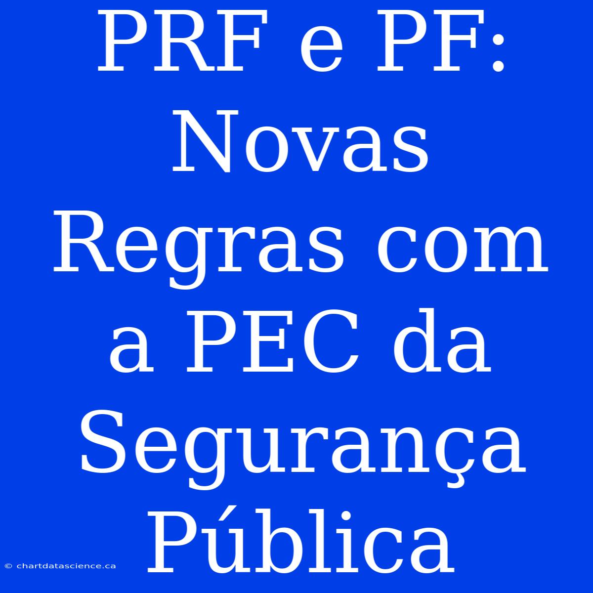 PRF E PF: Novas Regras Com A PEC Da Segurança Pública