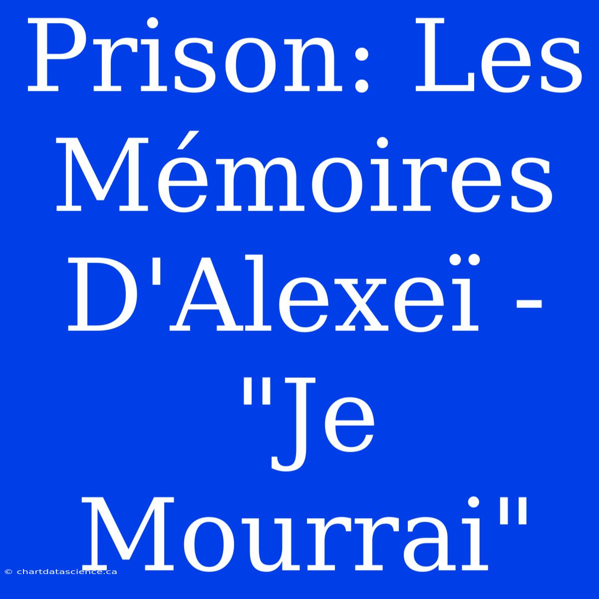 Prison: Les Mémoires D'Alexeï - 