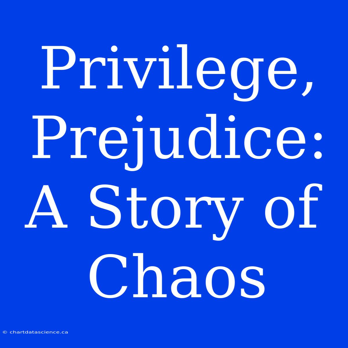 Privilege, Prejudice: A Story Of Chaos