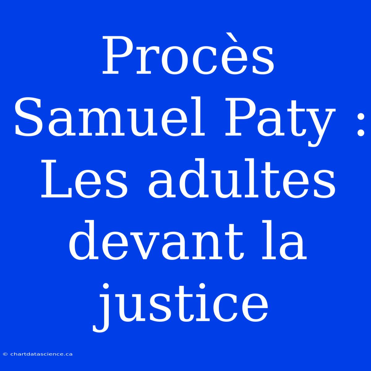 Procès Samuel Paty : Les Adultes Devant La Justice