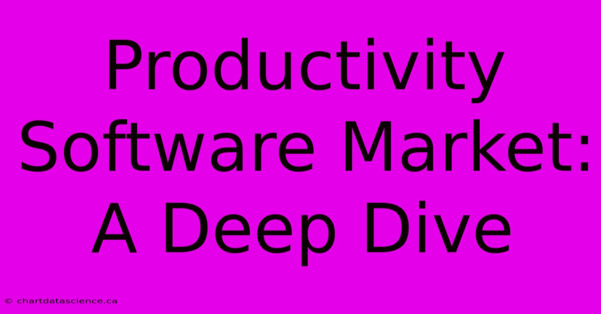 Productivity Software Market: A Deep Dive