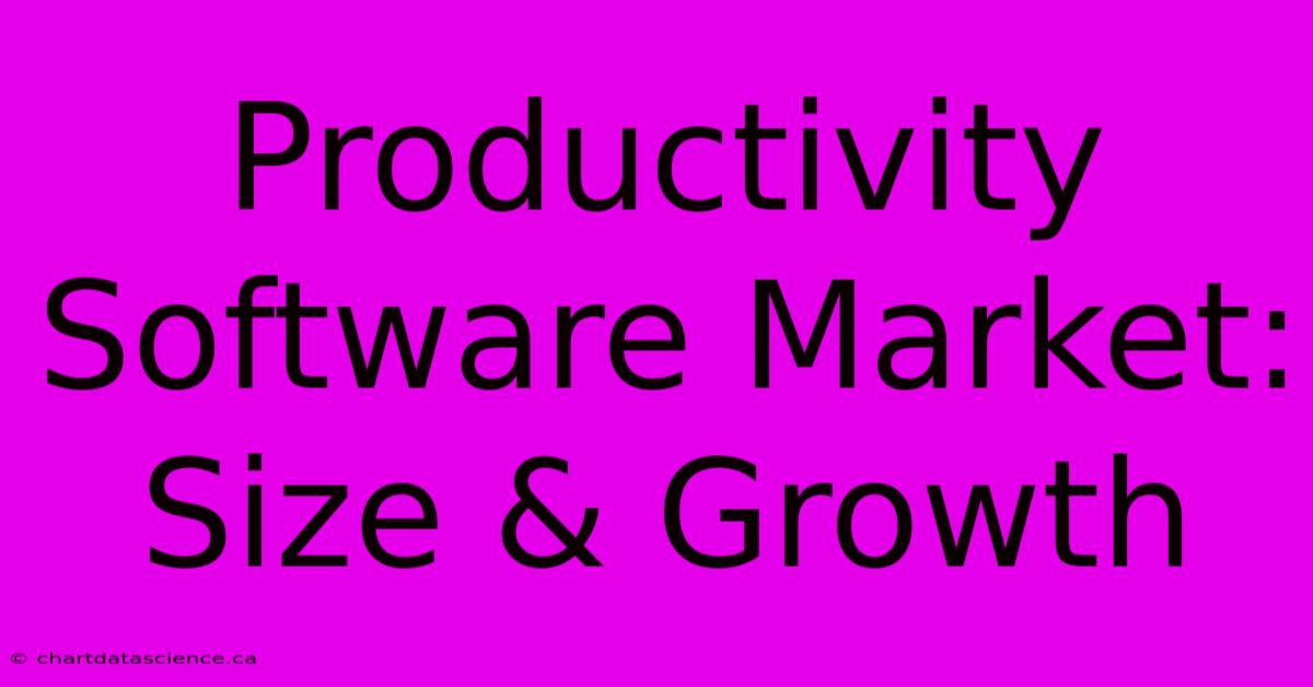 Productivity Software Market: Size & Growth