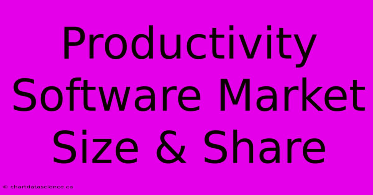 Productivity Software Market Size & Share