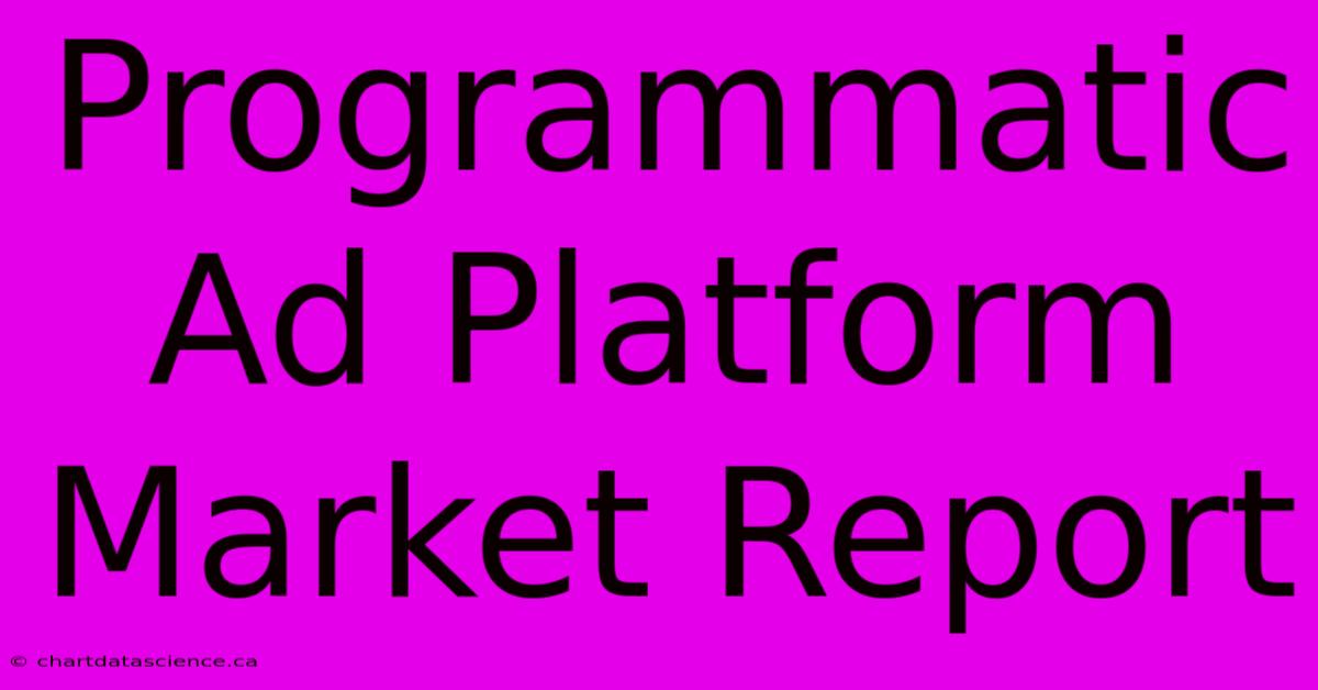 Programmatic Ad Platform Market Report