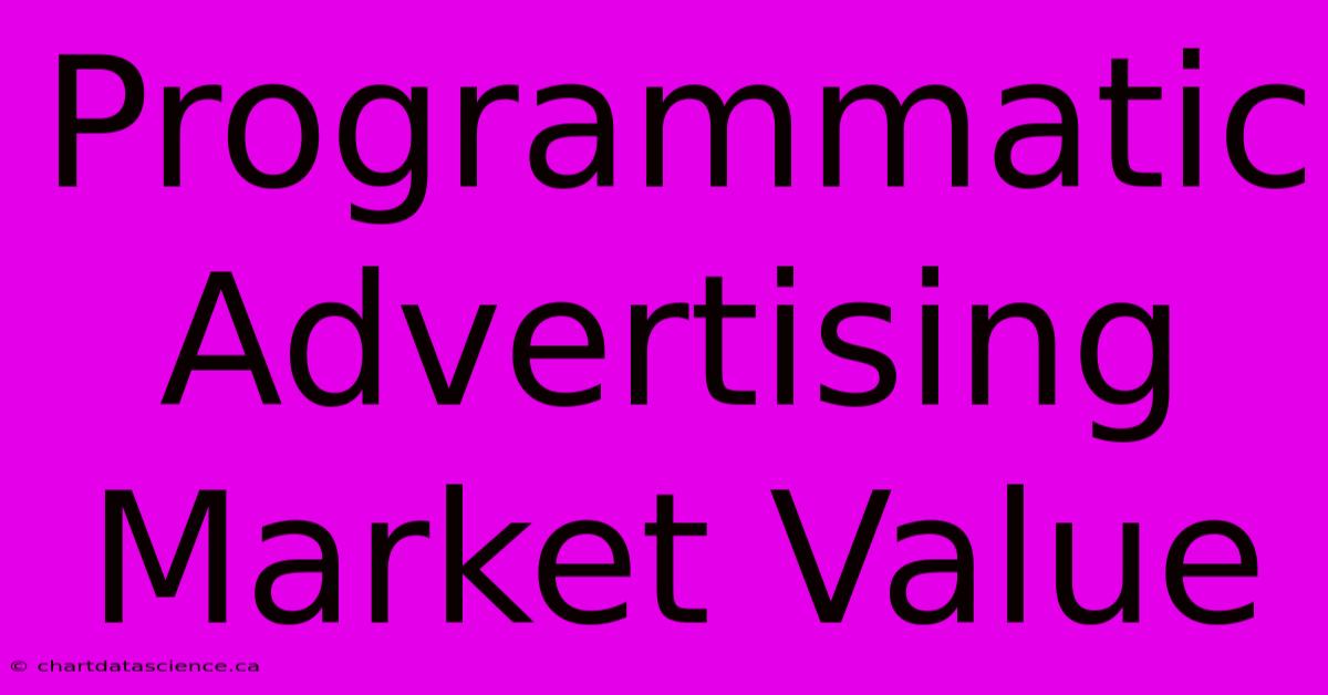 Programmatic Advertising Market Value