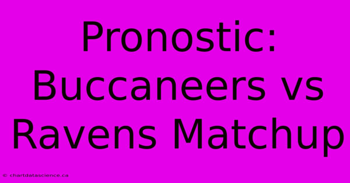 Pronostic: Buccaneers Vs Ravens Matchup