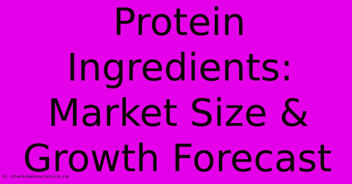 Protein Ingredients: Market Size & Growth Forecast 