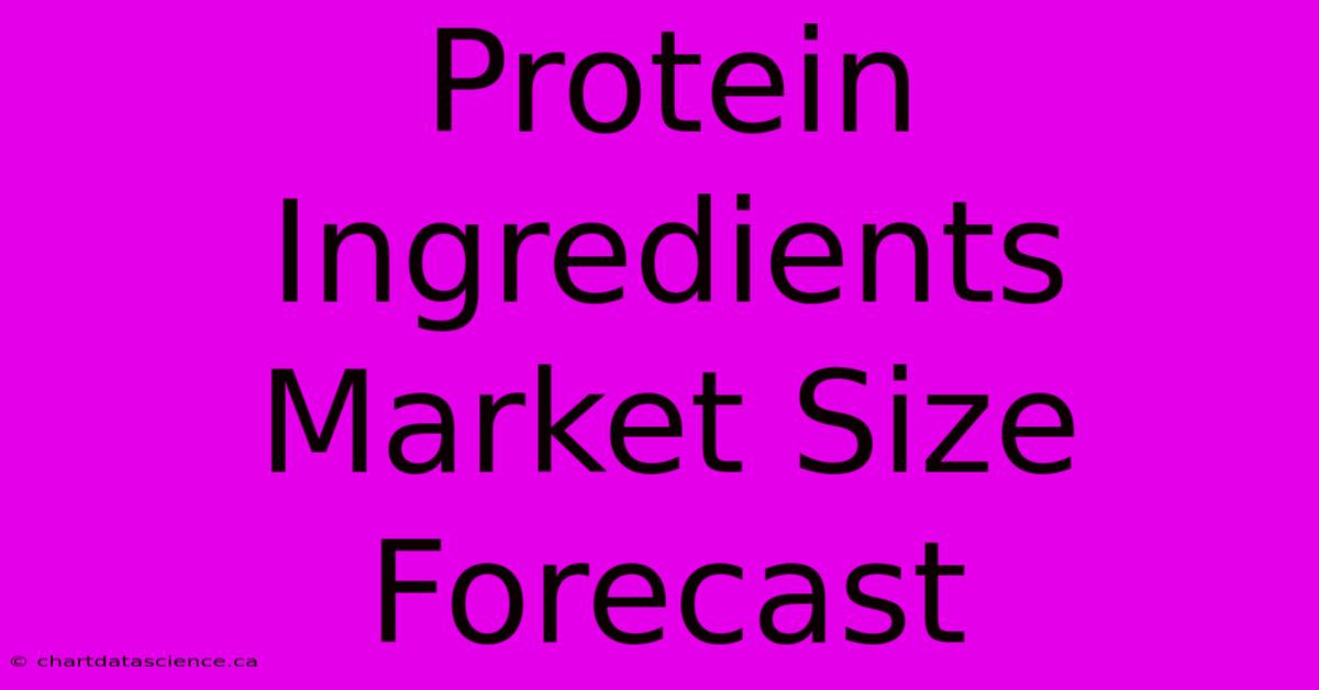 Protein Ingredients Market Size Forecast