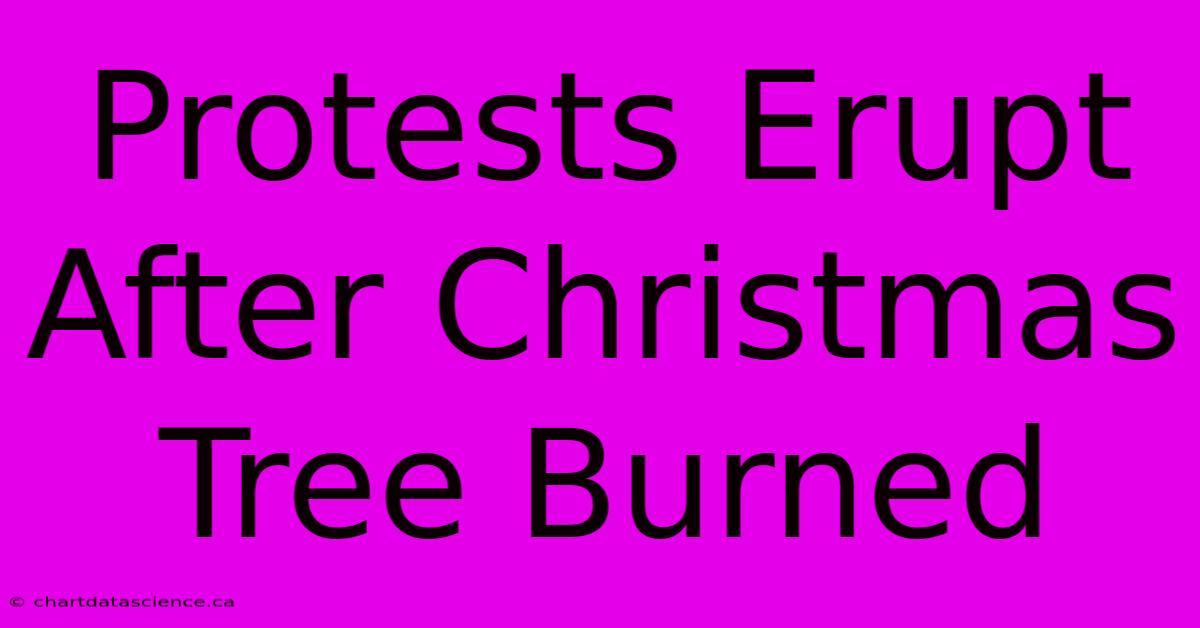 Protests Erupt After Christmas Tree Burned