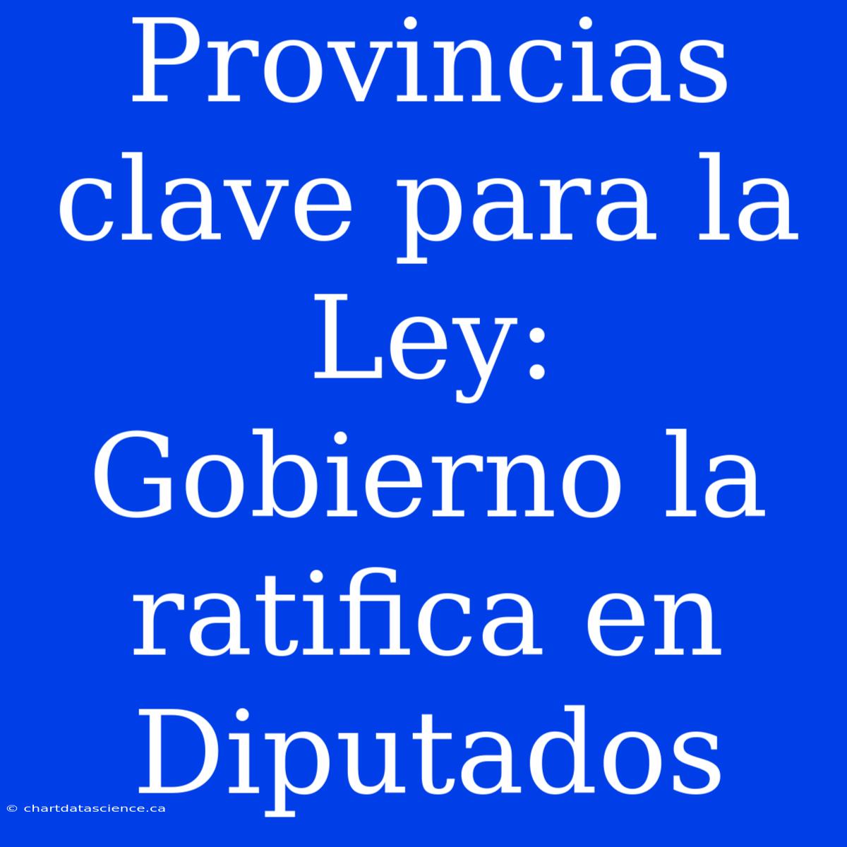 Provincias Clave Para La Ley: Gobierno La Ratifica En Diputados