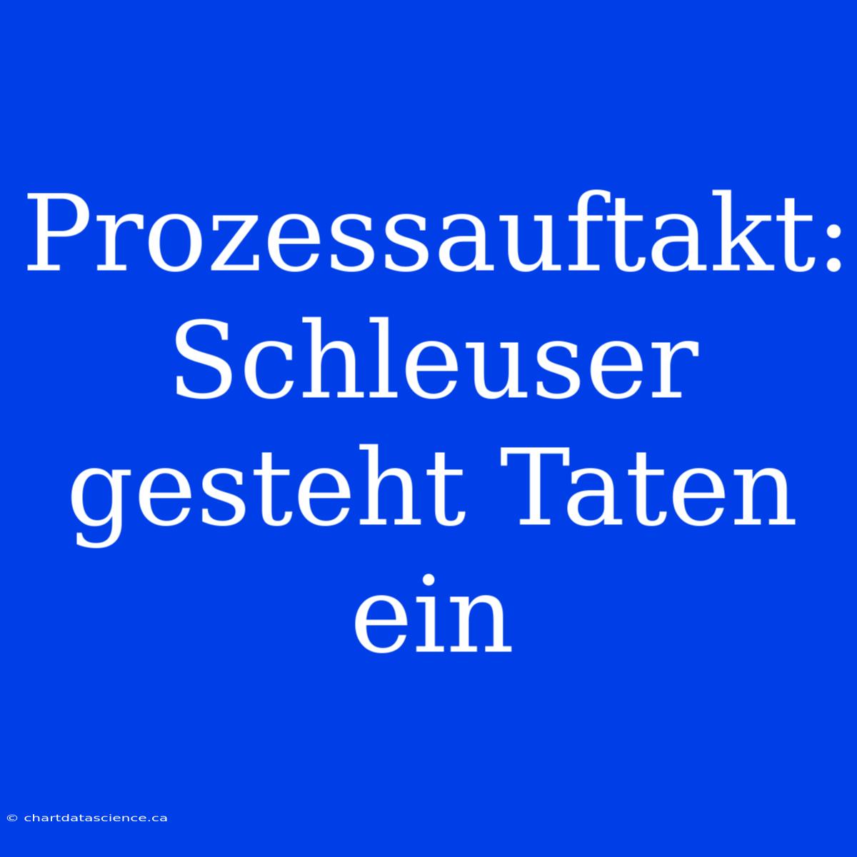 Prozessauftakt: Schleuser Gesteht Taten Ein