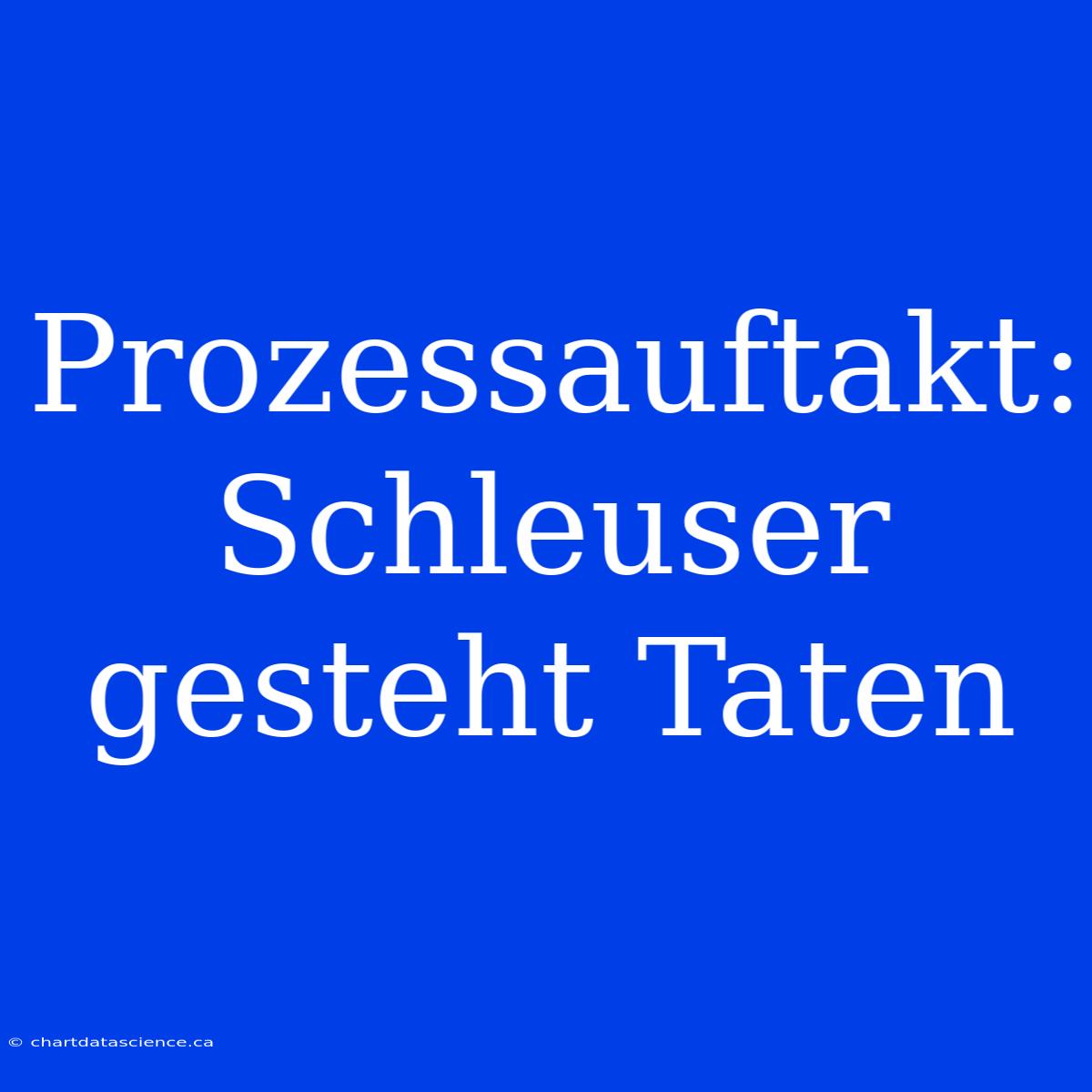 Prozessauftakt: Schleuser Gesteht Taten