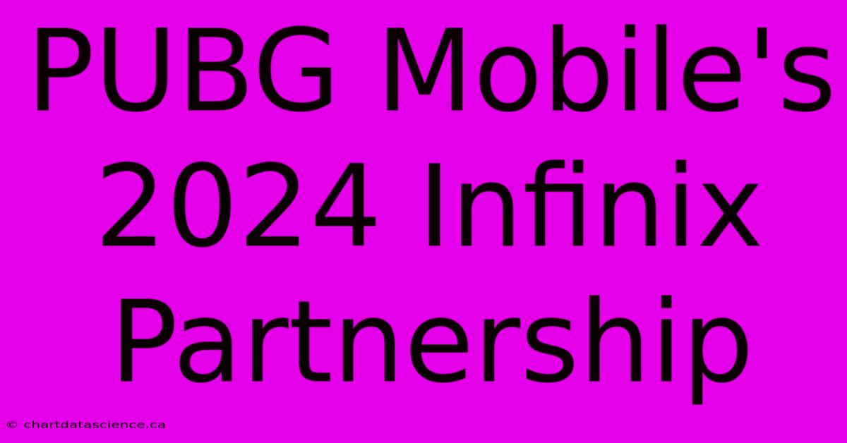 PUBG Mobile's 2024 Infinix Partnership