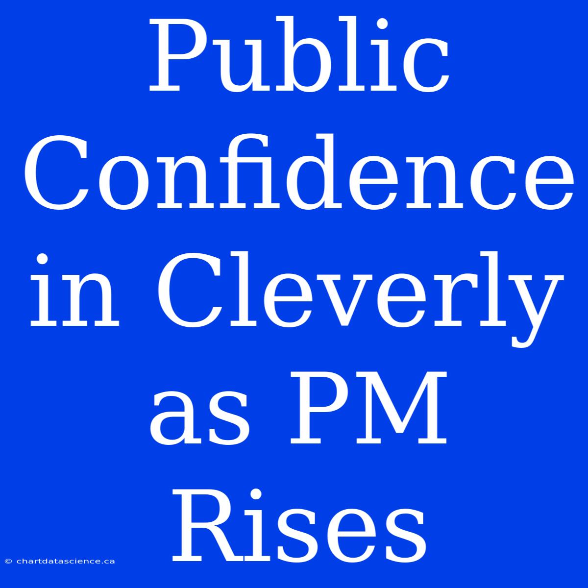 Public Confidence In Cleverly As PM Rises