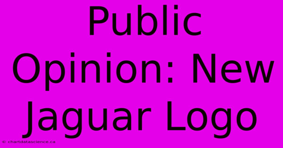 Public Opinion: New Jaguar Logo