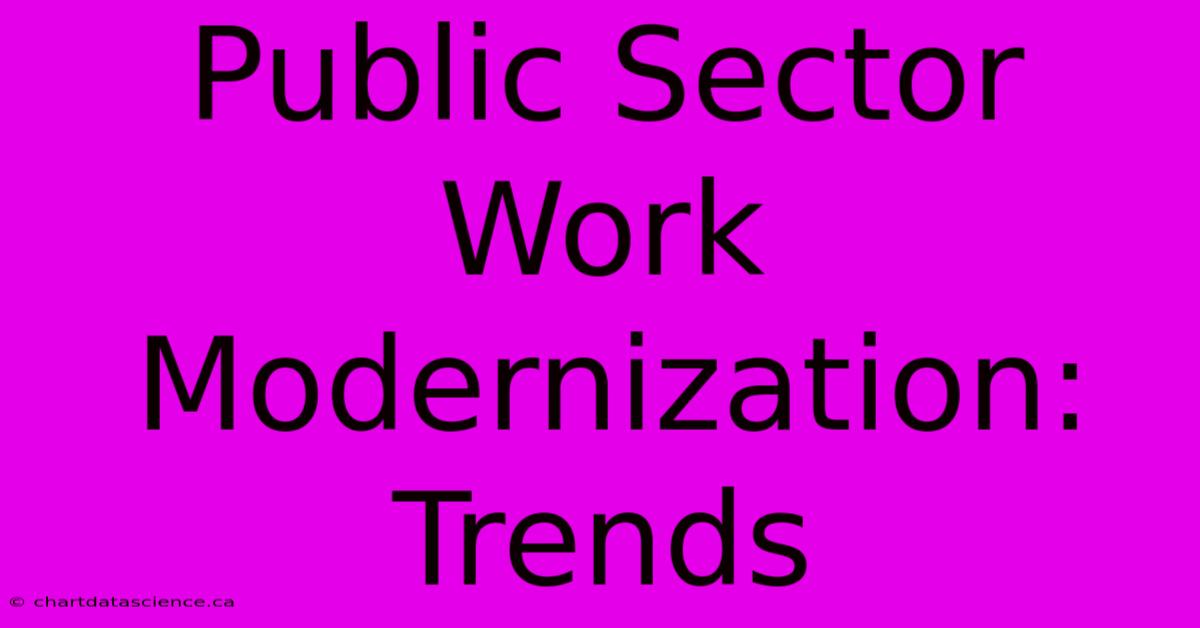 Public Sector Work Modernization: Trends