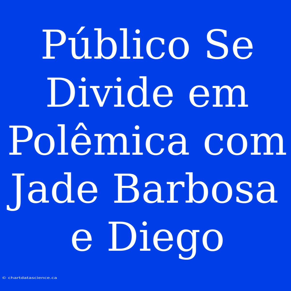 Público Se Divide Em Polêmica Com Jade Barbosa E Diego